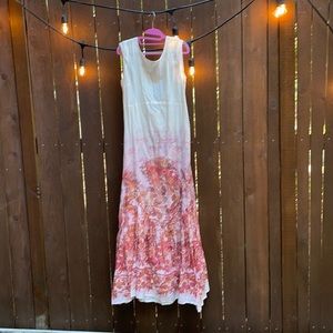 Free People - Sexy, Low Back Boho Long Sun Dress